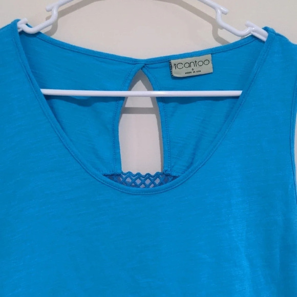 icantoo blue swim coverup dress size small - Picture 3 of 7